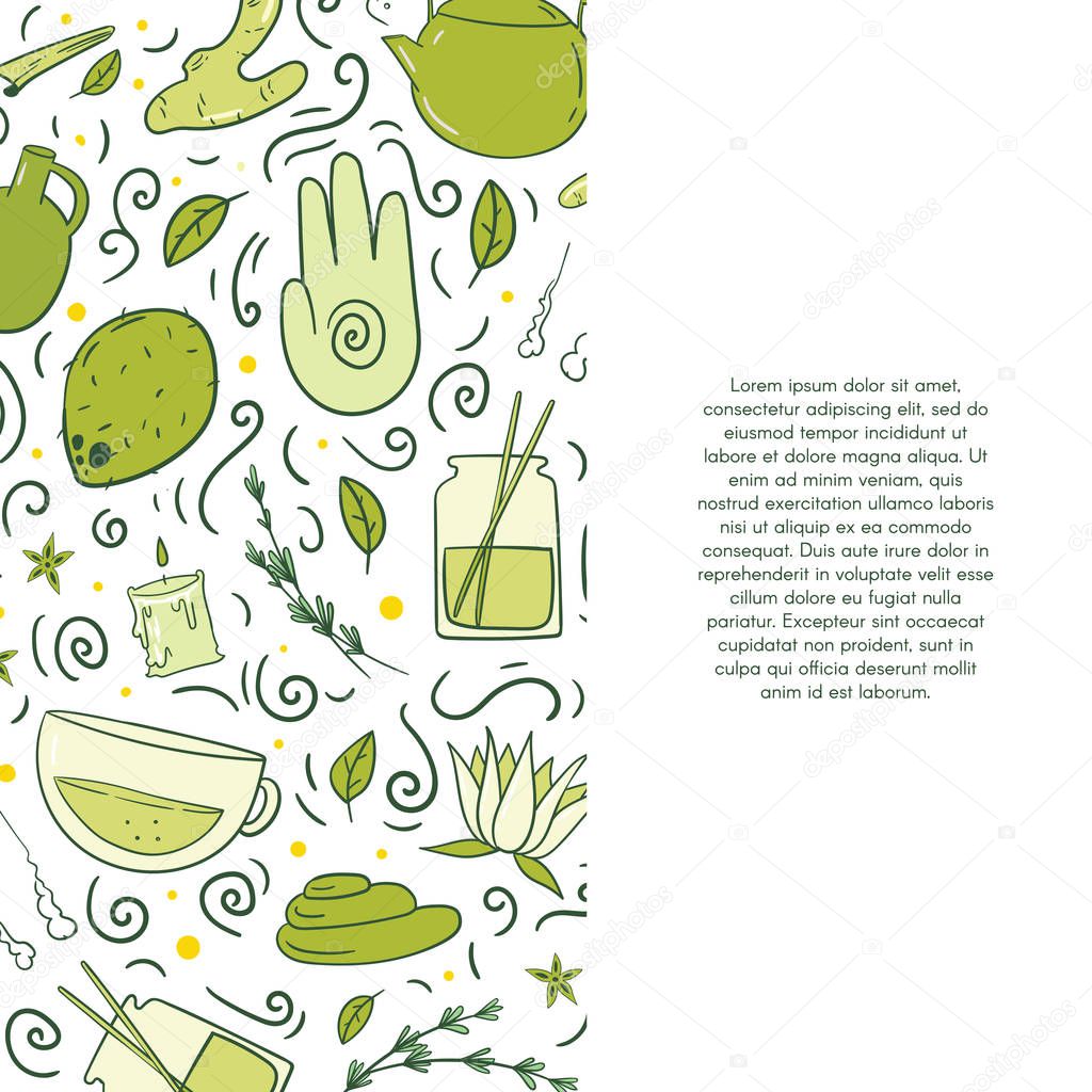 vector illustration of organic food