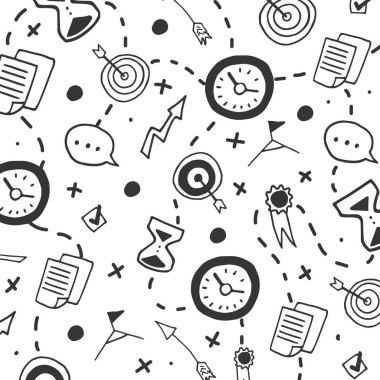 Kişisel potansiyeli geliştirme ve kullanmanın Doodle vektör illüstrasyonu