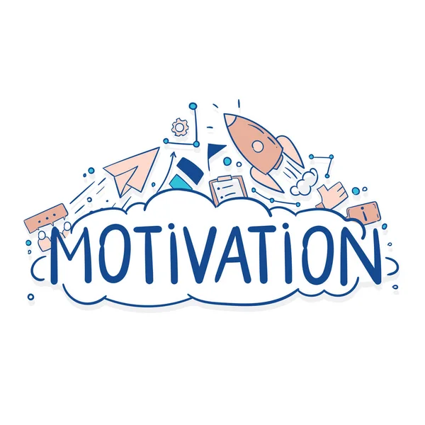 Cartaz Motivação Ilustração Vetorial — Vetor de Stock