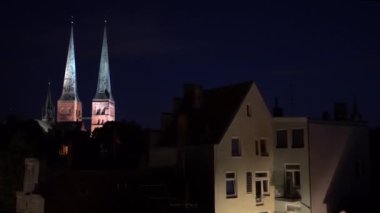 Luebeck, Eski gece şehrinin görünümü.