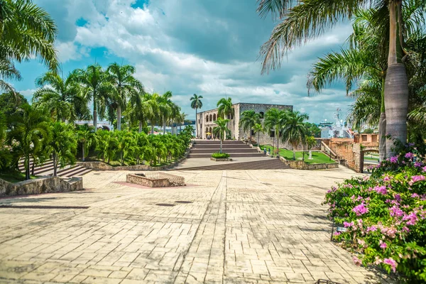 Palais Christophe Colomb sur la Piazza di Spagna dans le centre historique de Santo Domingo, République Dominicaine — Photo