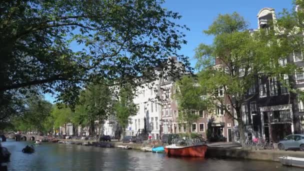 Amsterdam, Netherlands, 2019 년 7 월. 암스테르담에서의 일상. — 비디오