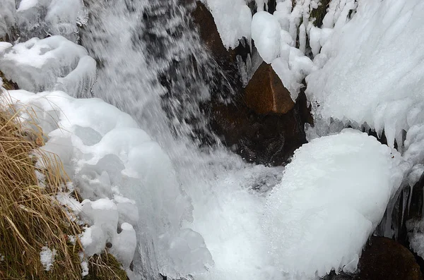 Beautiful Winter Mountain Water — Stock Photo, Image