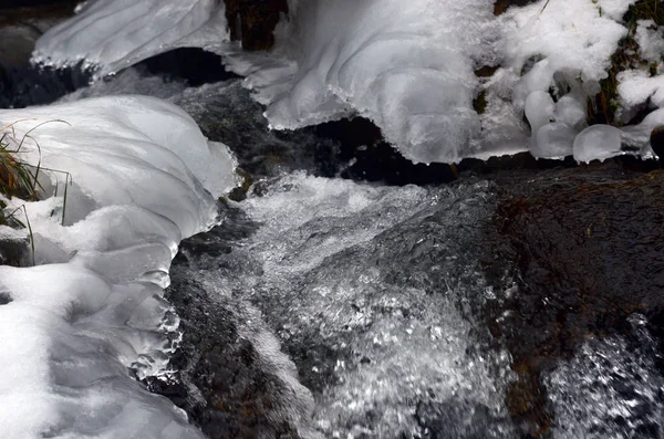 Beautiful Winter Mountain Water — Stock Photo, Image