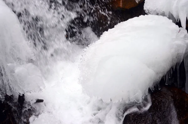 Beautiful Winter Mountain Water — Stock Photo, Image