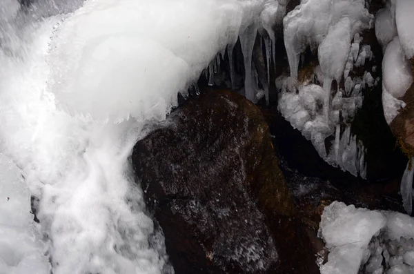 Beautiful Winter Mountain Water — Stock Photo, Image