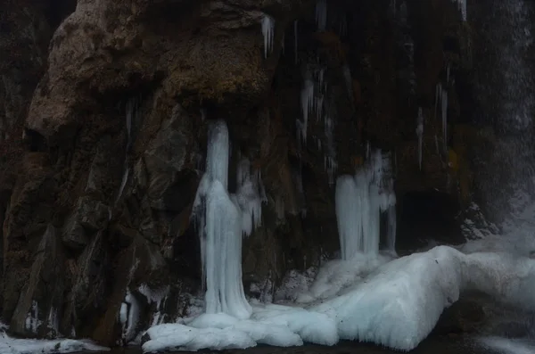 Bela Água Montanha Inverno — Fotografia de Stock