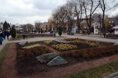 şehrin güzel dağ manzarası