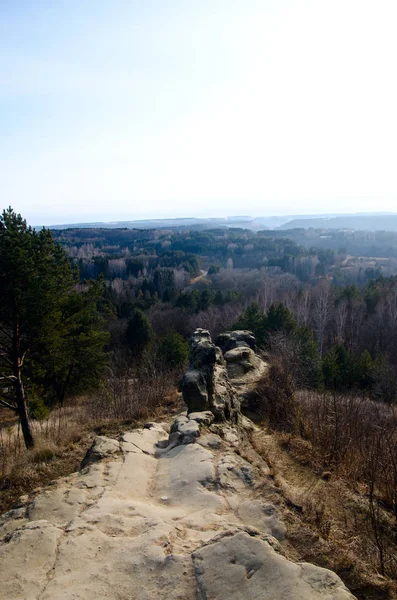 Красивий Зимовий Гірський Пейзаж — стокове фото