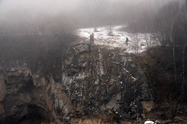 Belo Inverno Paisagem Montanha — Fotografia de Stock