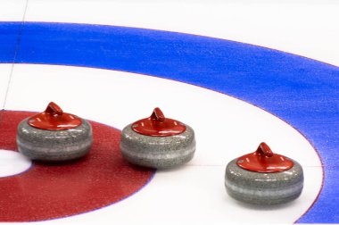 Krasnoyarsk/Rusya - 03.8.2019: 29 Dünya Üniversiteler Kış Oyunları / Ivan Yarygin Stadyumu - curling