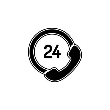 Yardım simgesi, teknik destek simgesi, bilgisayar hizmet desteği, teknik destek kavramı. Düz piktogram - basit simgesi