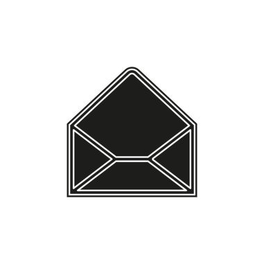 İleti simgesi, zarf illüstrasyonu - vektör posta simgesi, mektup izole edildi. Düz resim - basit simge