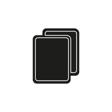 Kopyalamak veya belge simgesi - web sayfa sembol - office dosya biçimini çoğaltabilirsiniz. Düz piktogram - basit simgesi