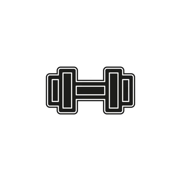 Svalové Zvedací Ikonu Fitness Činka Činka Cvičení Gym Ikonu Izolované — Stockový vektor