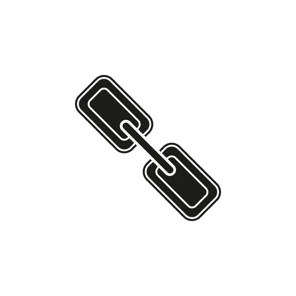Символ Векторной Цепи Значок Соединения Объект Интернет Безопасности Плоская Пиктограмма — стоковый вектор