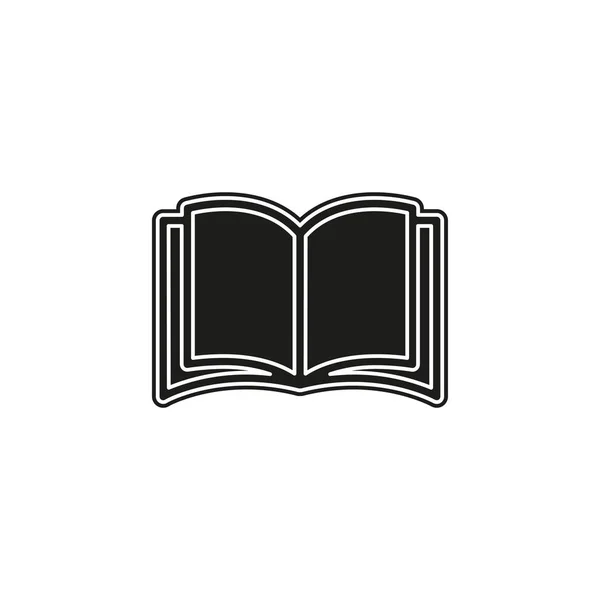 Açık kitap simgesi. Eğitim kitap izole - okul edebiyat dergisi illüstrasyon izole. Düz piktogram - basit simgesi