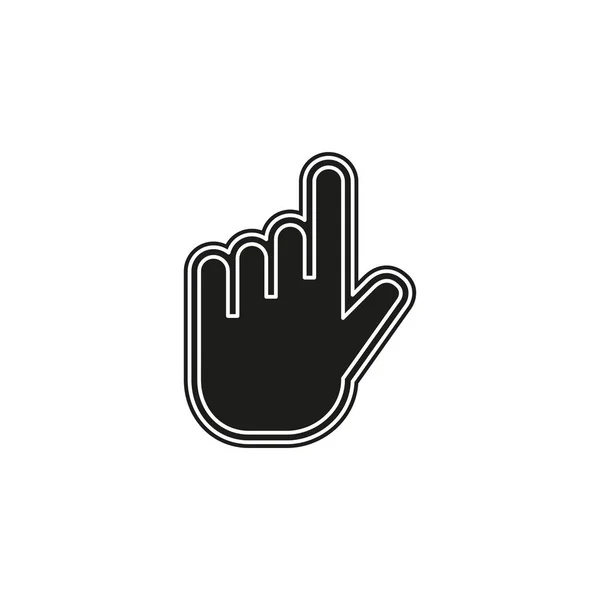Vektor Hand Cursor Illustration Mauszeiger Symbol Isoliert Flaches Piktogramm Einfaches — Stockvektor