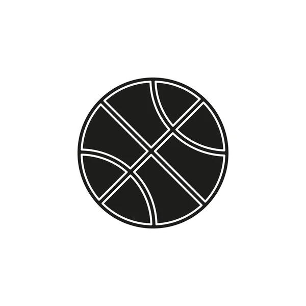 Vector Basket Ball Baloncesto Vector Aislado Símbolo Del Deporte Juego — Archivo Imágenes Vectoriales