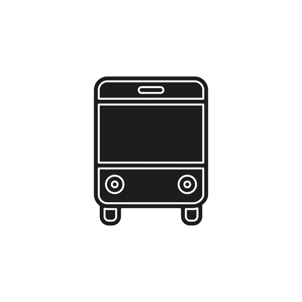 Vektor Buss Illustration Skyttel Buss Symbol Resa Ikon Platt Piktogram — Stock vektor