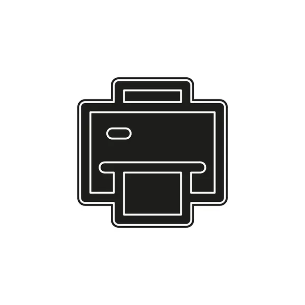 Druckersymbol Drucksymbol Papier Oder Dokumentenzeichen Drucken Flaches Piktogramm Einfaches Symbol — Stockvektor