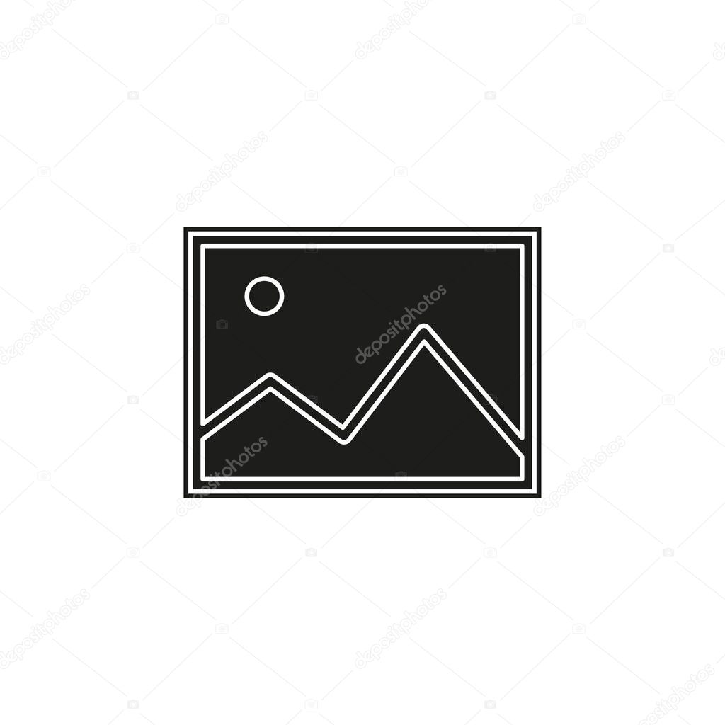 vector photo gallery illustration - camera picture sign - photography album symbol. Flat pictogram - simple icon