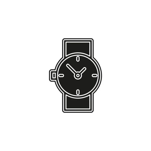 Saat Simgesi Icon Saat Sembolü Saat Saat Izole Vektör Düz — Stok Vektör