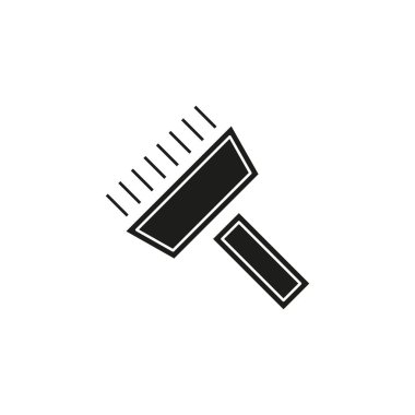 boya rulo kutsal kişilerin resmi, vektör boya fırçası, duvar ressamı, boya silindiri. Düz piktogram - basit simgesi