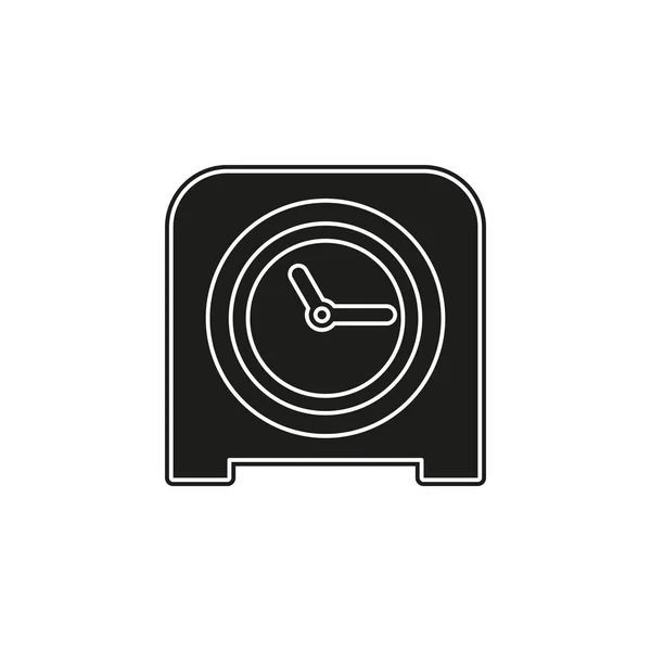 Icona Orologio Tavolo Timer Allarme Illustrazione Orologio Segno Tempo Simbolo — Vettoriale Stock