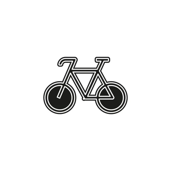 Fahrrad Symbol Vektor Fahrrad Illustration Sport Symbol Flaches Piktogramm Einfaches — Stockvektor