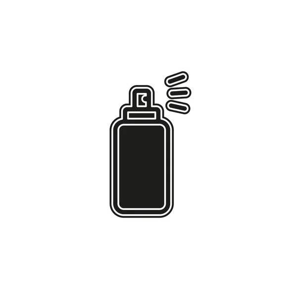 Spraydosensymbol Graffiti Sprühflasche Vektorflasche Kunstsymbol Flaches Piktogramm Einfaches Symbol — Stockvektor