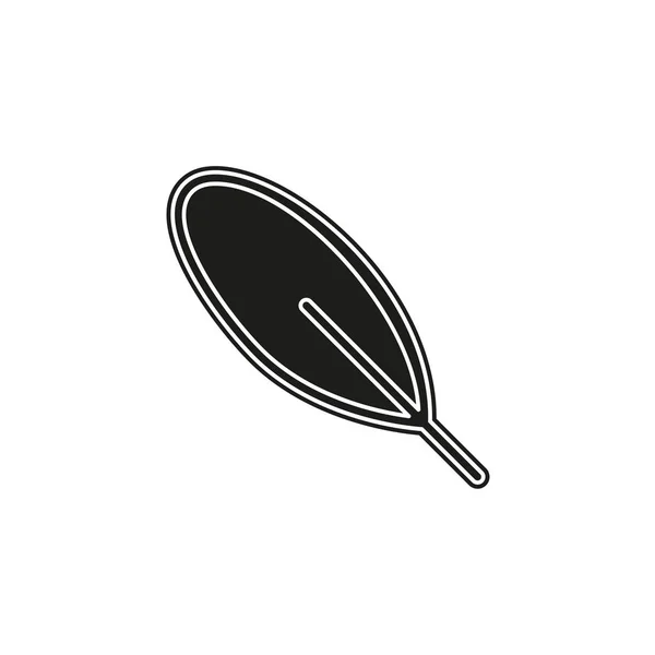 Ikon Bulu Pena Bulu Ilustrasi Tinta Vektor Tanda Pena Kaligrafi - Stok Vektor