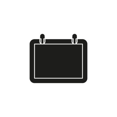 vektör takvim olayı hatırlatıcısı, web yılı takvimi illüstrasyonu - tarih işareti simgesi simgesi. Düz resim - basit simge