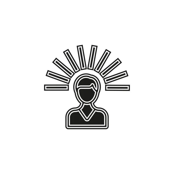 Ícone Mental Ilustração Elemento Logo Design Símbolo Mental Coleção Colorida —  Vetores de Stock