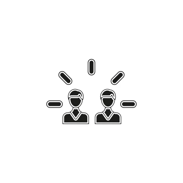 Icono Compromiso Marca Ilustración Elementos Simples Diseño Símbolo Engagement Marca — Vector de stock