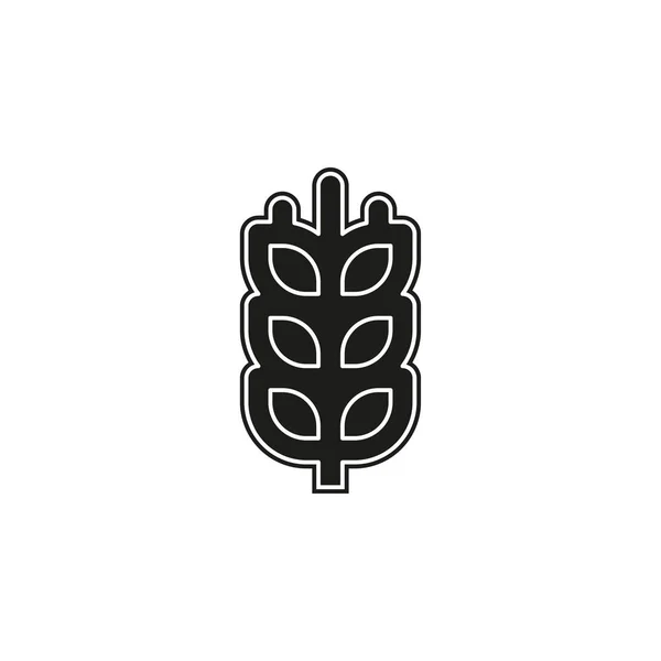 Gluten Free Icon Gluten Free Symbol 건강하고 유기적 벡터밀 Flat — 스톡 벡터