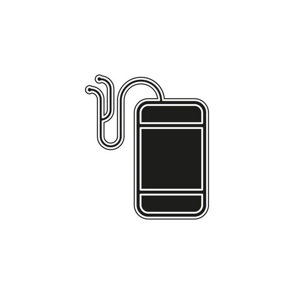 Audio Sluchátka Mobilní Ikona Hudební Symbol Náhlavní Soupravy Plochý Piktogram — Stockový vektor