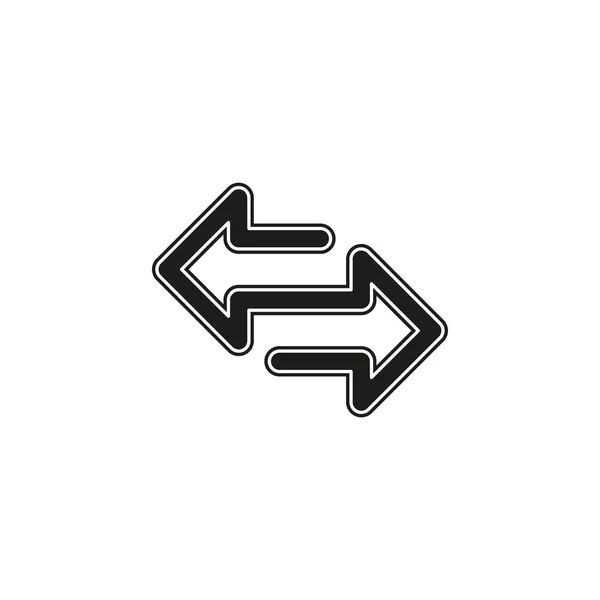 Výměna Loga Pro Obchodní Společnost Návrh Logotypu Simple Exchange Koncept — Stockový vektor