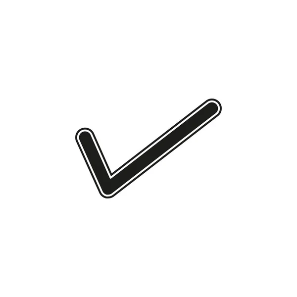 Symbol Kontroly Vektoru Ano Nebo Schválený Podpis Kontrolní Seznam Pro — Stockový vektor