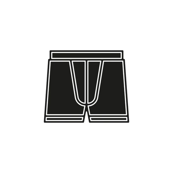Vector Underwear Illustration Man Underpants Fashion Vector Icon Flat Pictogram — Stock Vector