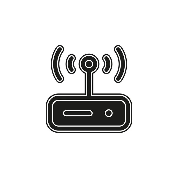 Vector Router Modem Illustration Ikon Datorteknik Internet Symbol För Anslutning — Stock vektor