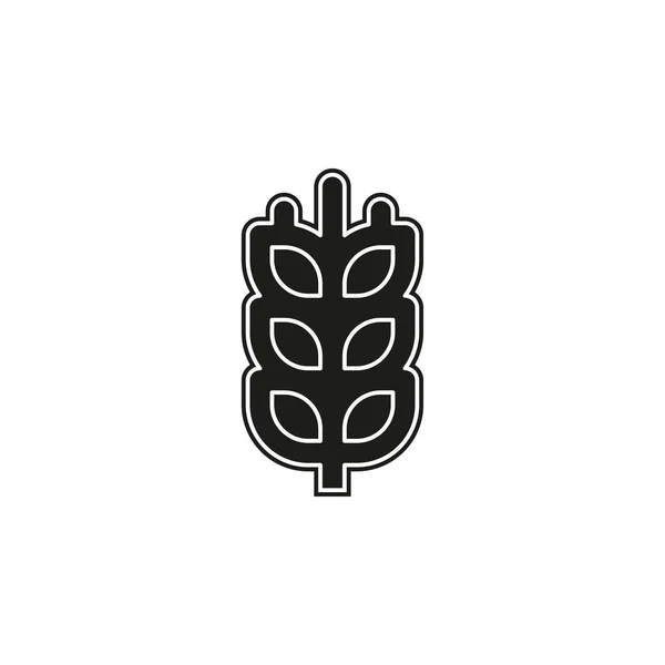 Значок Глютена Символ Глютена Здоровый Органический Символ Векторная Иллюстрация Пшеницы — стоковый вектор
