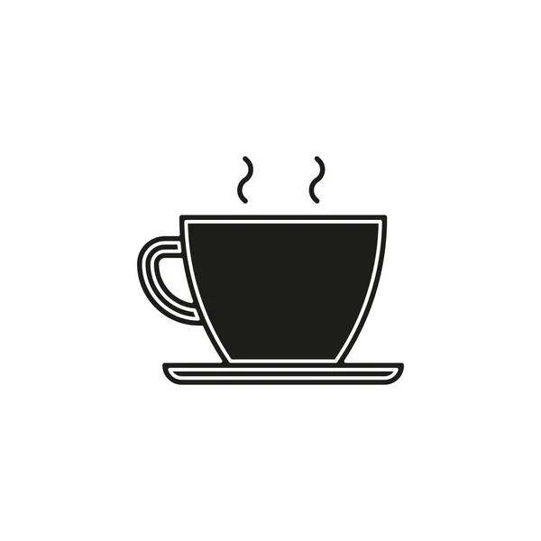 Tea Cup Icon Vector Coffee Mug Illustration Flat Pictogram Simple — Stock Vector