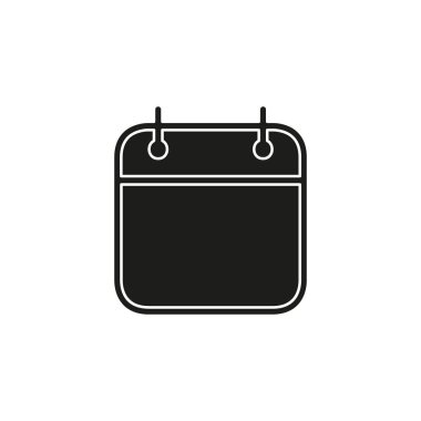 Günlük takvim simgesi, vektör olayı takvimi izole, iş günü. tarih hatırlatıcı simgesi. Düz resim - basit simge