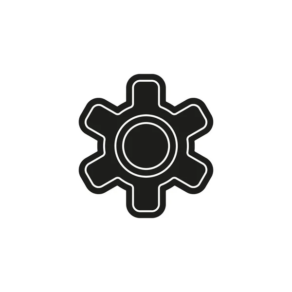 ギアアイコン ロゴ要素イラスト コレクションのギアシンボルデザイン シンプルなギアコンセプト Webやモバイルで使用できます フラットピクトグラム シンプルなアイコン — ストックベクタ