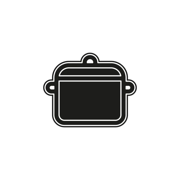 Векторна Ілюстрація Кухонного Посуду Символ Кухонного Посуду Значок Їжі Плоска — стоковий вектор