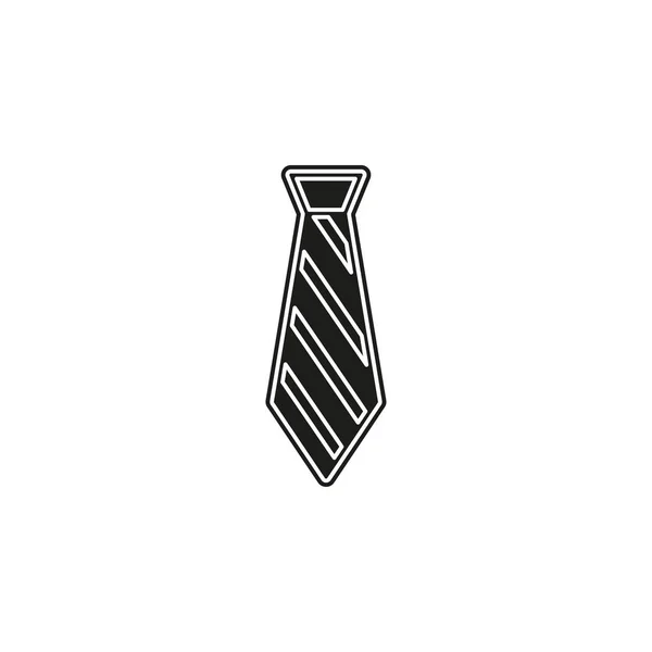 Cravatta Vettoriale Abbigliamento Tessile Moda Isolato Disegno Illustrazione Moda Simbolo — Vettoriale Stock