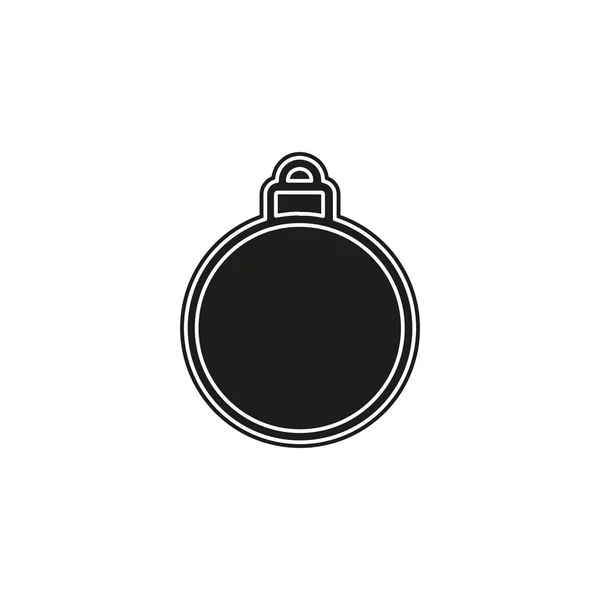 Піктограма Різдвяних Прикрас Ілюстрація Елемента Логотипу Різдвяні Прикраси Колекція Символів — стоковий вектор