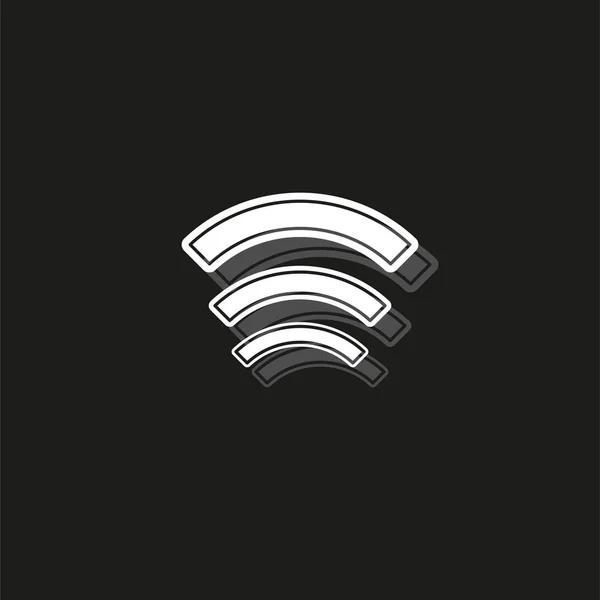 Wireless Und Wifi Symbole Drahtloses Netzwerk Symbol Wireless Und Wifi — Stockvektor