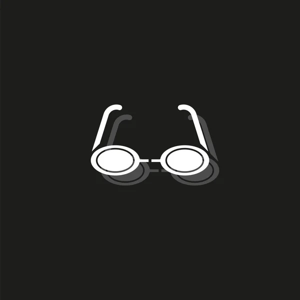 3d glasses icon - vector movie cinema illustration, eye glasses - illusion sign, vision — Stock Vector